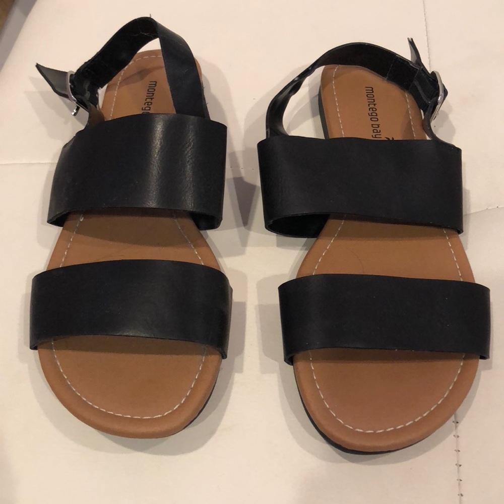 Black strappy sandals